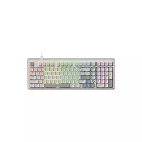AJAZZ AK980 Mixed Light Wired Keyboard - Retro (Red Switch)