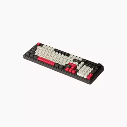 AJAZZ AF98 Plus Tri-Mode Wireless Keyboard - Black Shark Red - 1