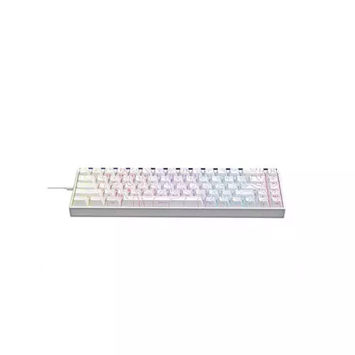 AJAZZ NK68 Wired Gaming Keyboard (White) - 1
