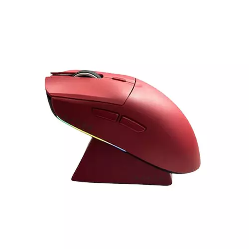 Ajazz AJ139 V2 MC 12000DPI Gaming Mouse - RED with Charging Dock