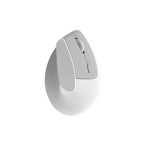 AJAZZ i300 Dual Mode Wireless Ergonomic Mouse (White) - 1