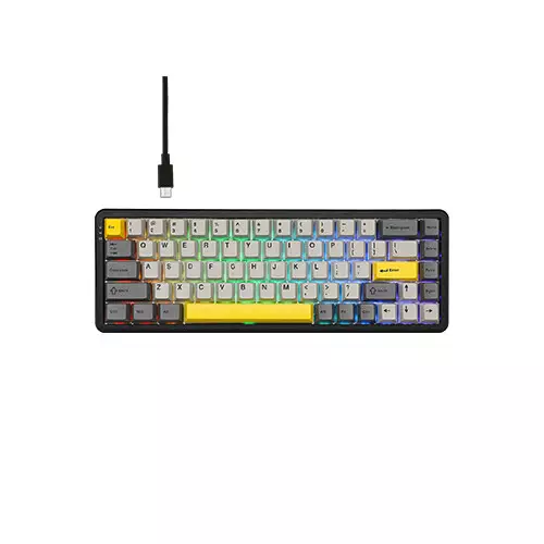 AJAZZ AK680 MAX HE RGB Type-C Wired Mechanical Keyboard (Stray Night Gray) - 1