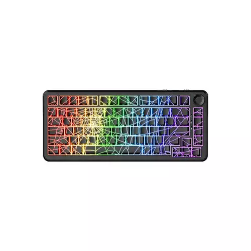 Ajazz AK820 MAX Ultra HE Tri-Mode Mechanical Keyboard (Spider Web Black)
