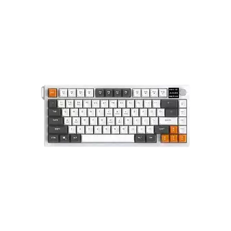 Ajazz AF82 Tri-mode Membrane Keyboard -Gray and Orange