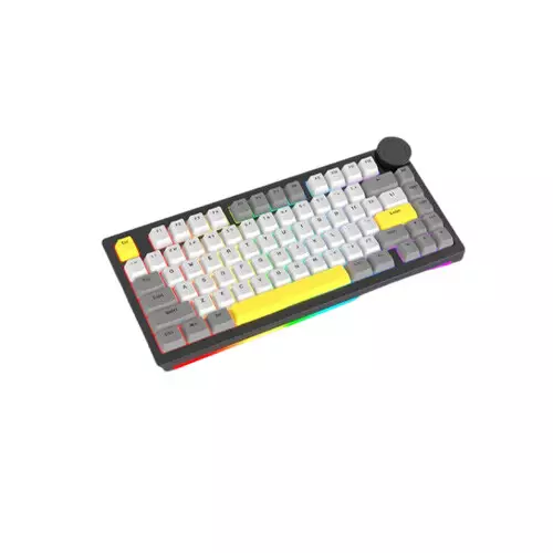AJAZZ AK820 V2 Tri-Mode Mechanical Keyboard White Peach switch (Stray Night Gray)