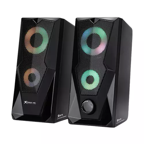 XTRIKE ME SK-501 2.0 CHANNEL STEREO RGB HIGH-QUALITY GAMING SPEAKER - 1