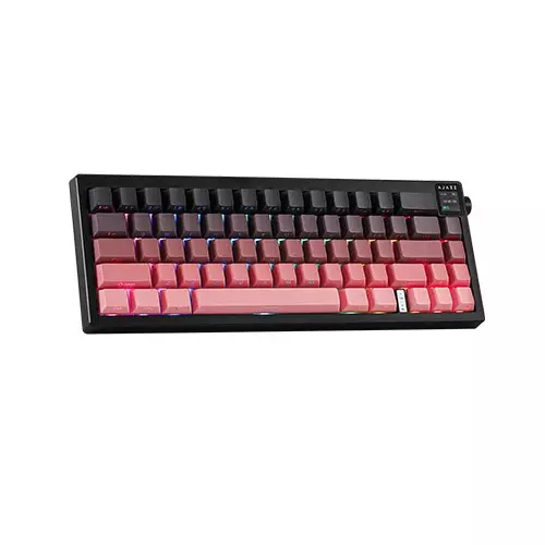 Ajazz AK650 RGB Hot Swappable Tri Mode Mechanical Keyboard With Display Screen and Knob - White Purple - 3