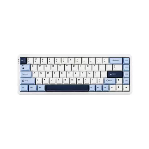 AJAZZ AK680 MAX HE Wired 68% Top-mounted Mechanical Keyboard - Blue White