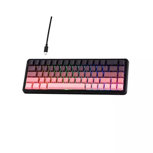 AJAZZ AK680 MAX HE Wired 68% Top-mounted Mechanical Keyboard - Pink - 1