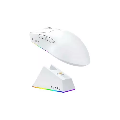 Ajazz AJ139 V2 MC 12000DPI wireless White Gaming Mouse with Charging Dock - 1