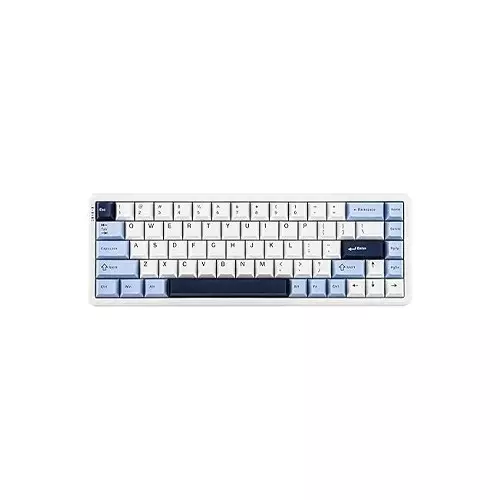 AJAZZ AK680 MAX Tri-Mode Wireless Gaming Keyboard - Blue White