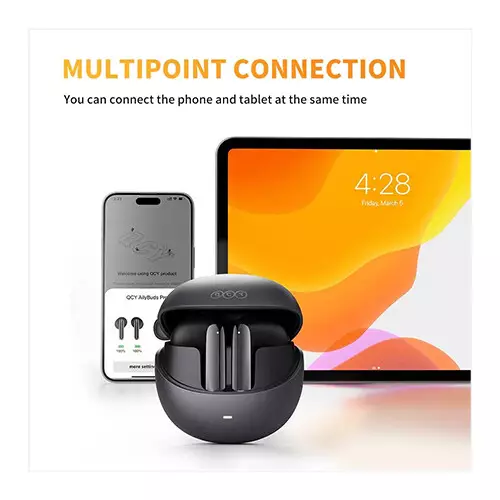 QCY AilyBuds Pro HT10 ANC Earbuds (Black) - 3