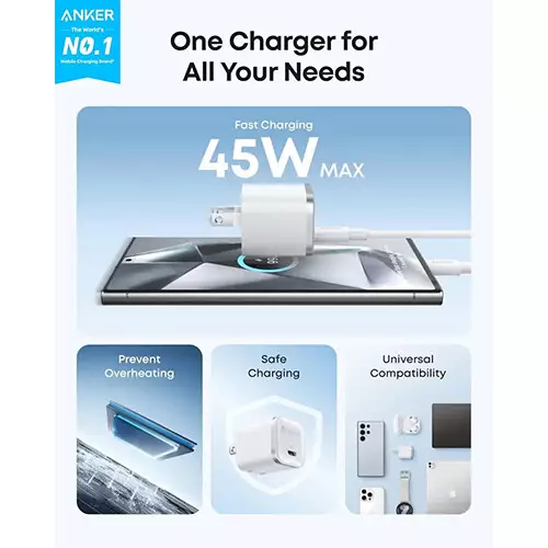 Anker A2692 Nano 45W GaN USB Type-C Charger Adapter - 1