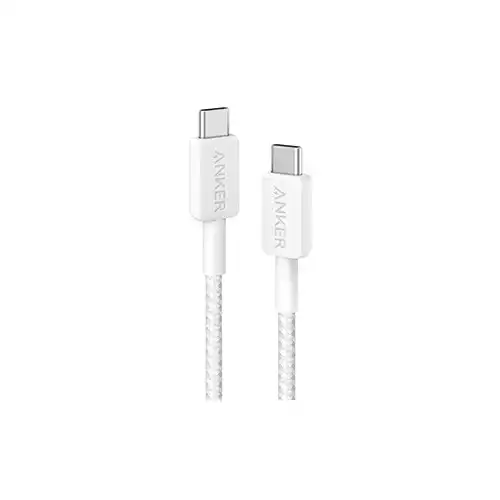 Anker 322 3ft 60W USB Type-C to USB Type-C Cable (White)