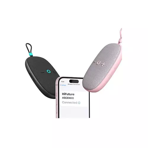 HiFuture Ascendo Portable Wireless Speaker (Pink) - 1