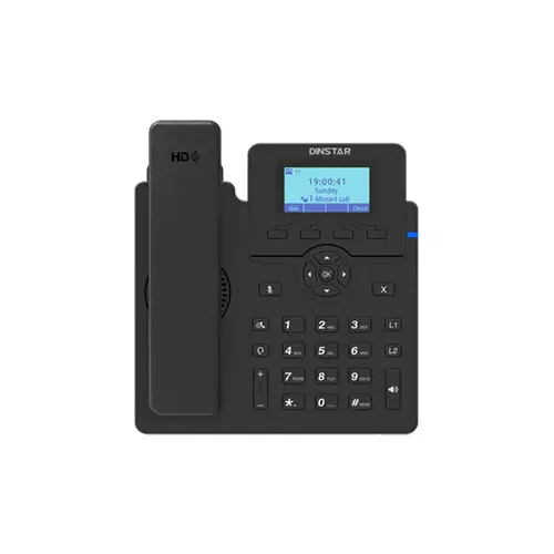 Dinstar C60U 5-way Conference IP Phone with Adapter - 2