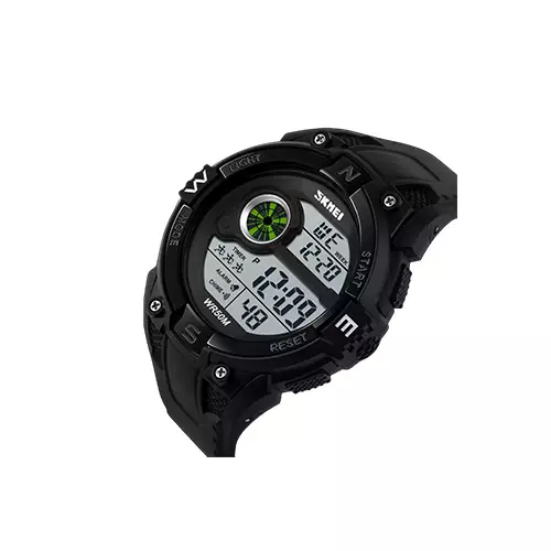 SKMEI 1279 FASHION MEN BLACK SPORT DIGITAL JAM TANGAN WATCH - 2
