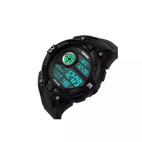 SKMEI 1279 FASHION MEN BLACK SPORT DIGITAL JAM TANGAN WATCH - 3