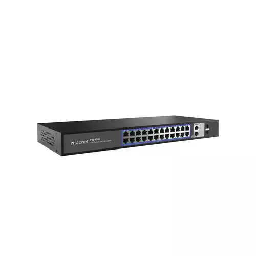 STONET P124GH 24 FE POE+2GE UPLINK POE SWITCH - 1