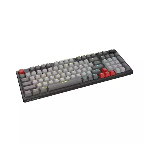 OCPC ZRC-87 Zero Compact Wired Gaming Mechanical Keyboard (Light Grey) - 1