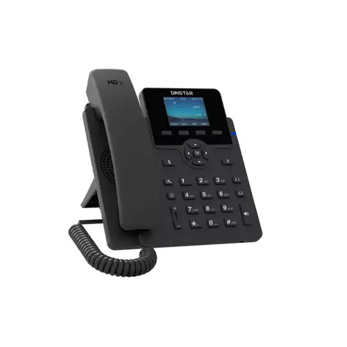 DINSTAR C62UP ENTRY LEVEL IP PHONE with POE & With Adapter - 1