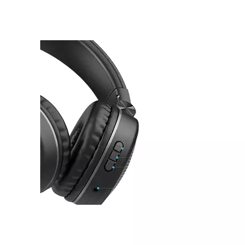 YISON B4 PORTABLE WIRELESS OVERHEAD FOLDABLE HEADPHONE (BLACK) - 1
