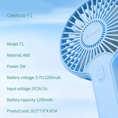 Yison Celebrat F1 1200mAH Rechargeable Portable Fan - 1