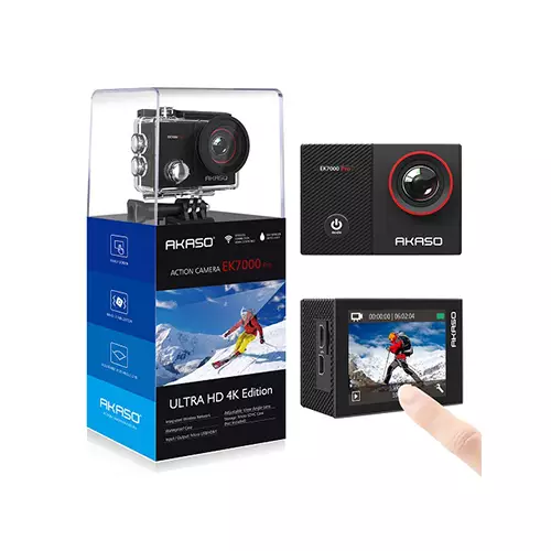AKASO EK7000 PRO 16MP 4K ULTRA HD WATERPROOF TOUCH SCREEN WIFI REMOTE CONTROL ACTION CAMERA - 3