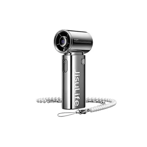 JISULIFE Life9S 27,000 RPM Turbo Handheld Charger Fan (Chrome)