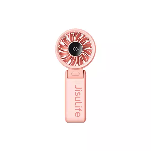 JisuLife 7 5000mAh Portable Handheld Fan (Pink)