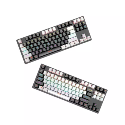 LEAVEN K550 TKL 87 KEYS WIRED MECHANICAL KEYBOARD (Hot-Swappable) BLACK - 1
