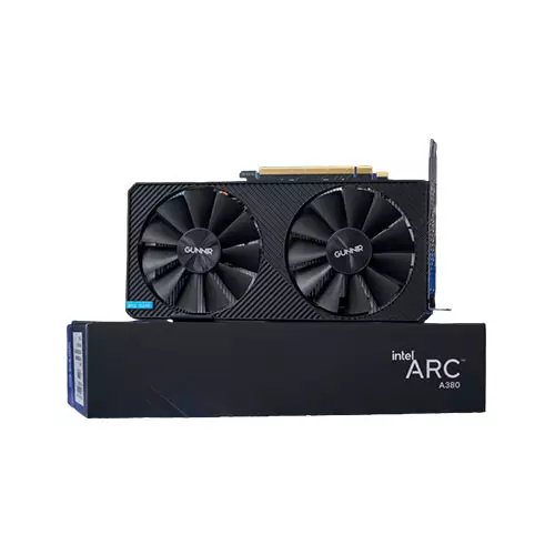 GUNNIR INTEL ARC A380 PHOTON 6G OC 6GB GDDR6 GAMING GRAPHICS CARD - 3