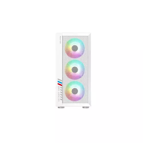 Power Train PT-701W Mid Tower Micro-ATX Desktop Casing White