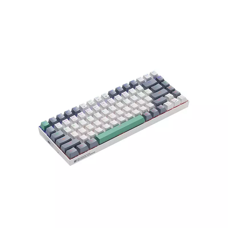 MACHENIKE K500-B84 WIRED RAINBOW RGB WHITE MECHANICAL KEYBOARD RED SWITCH - 1