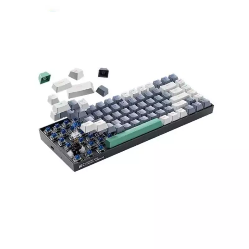 MACHENIKE K500-B84 WIRED RAINBOW RGB GREY MECHANICAL KEYBOARD BLUE SWITCH - 2