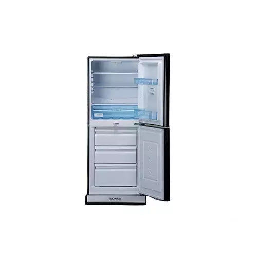 KONKA KRB-200GB-Glass Mirror 200 Ltr Bottom Freezer 2-Door Refrigerator - 1