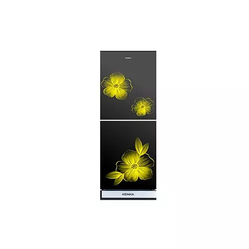 KONKA KRB-230GB-Glass Mirror 230 Ltr Bottom Freezer 2-Door Refrigerator