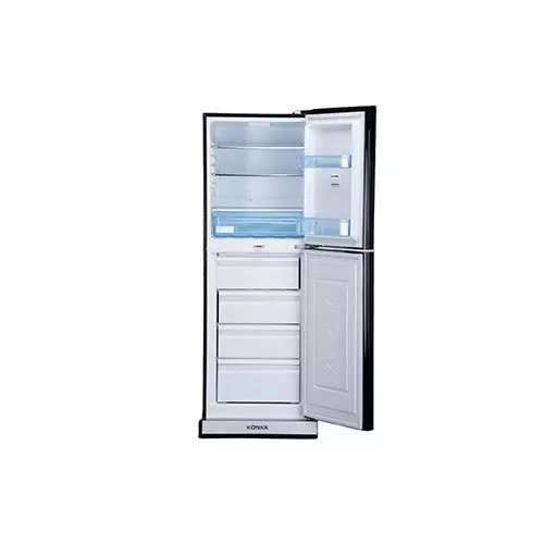 KONKA KRB-230GB-Glass Mirror 230 Ltr Bottom Freezer 2-Door Refrigerator - 1