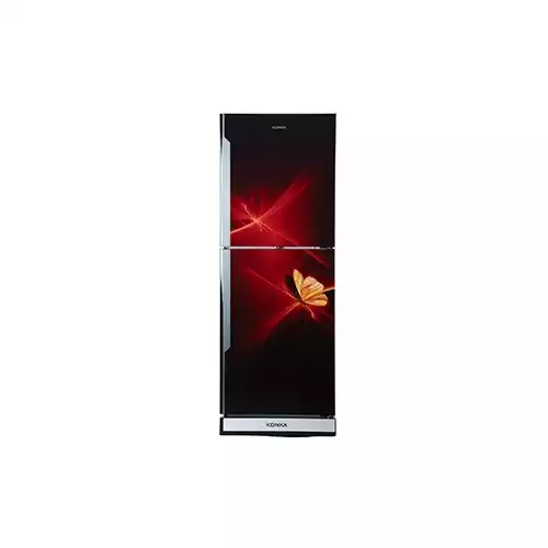 KONKA KRB-307VB-3D Red Butterfly 307 Ltr Bottom Freezer 2-Door Refrigerator