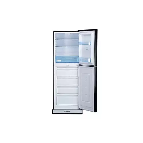 KONKA KRB-307VB-3D Red Butterfly 307 Ltr Bottom Freezer 2-Door Refrigerator - 1