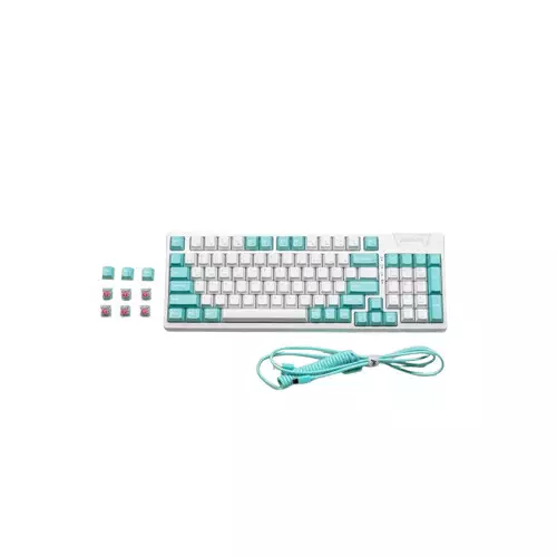 MONKA AE98 Tri-Mode RGB Mechanical Keyboard (Cherry Pink) - 1