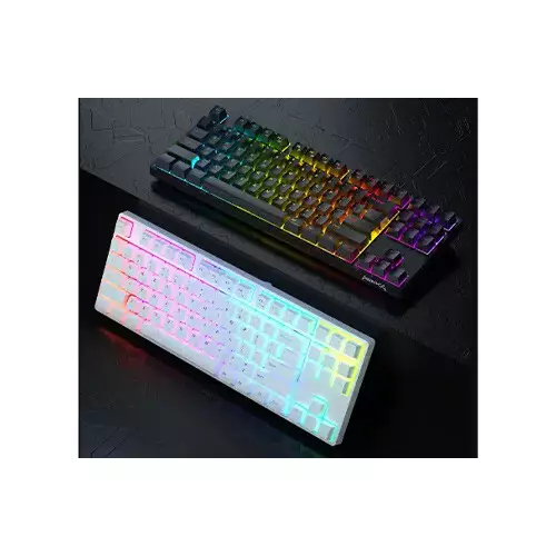 Monka A87 Pro TKL Tri Mode RGB Mechanical Keyboard (Red Switch) - 2