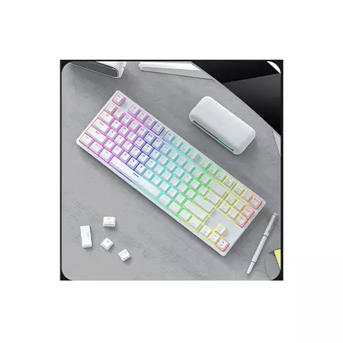 Monka A87 Pro TKL Tri-Mode RGB Mechanical Keyboard (Red Switch) - 1