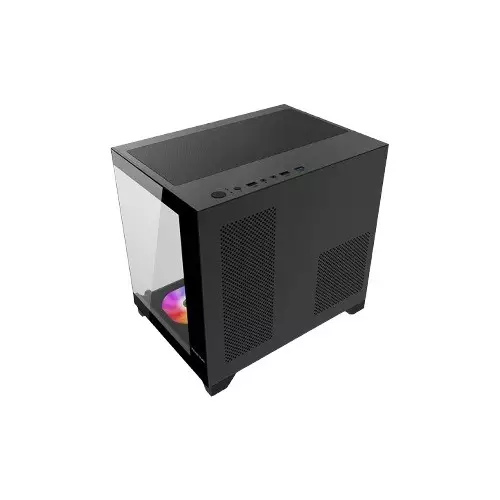 Power Train G777 Mid Tower ATX Gaming Desktop Case (Black) - 3