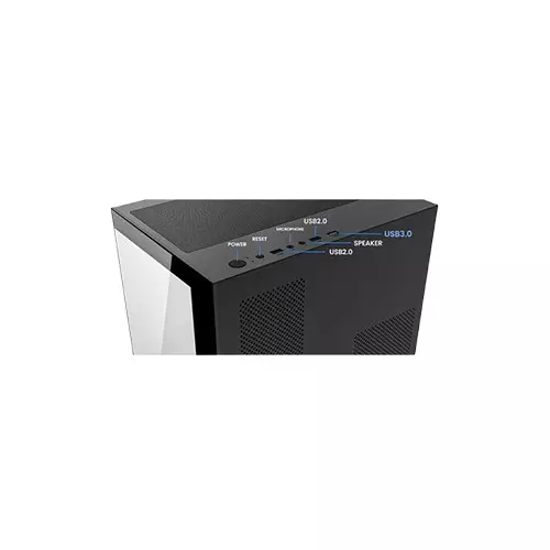Power Train G777 Mid Tower ATX Gaming Desktop Case (Black) - 4