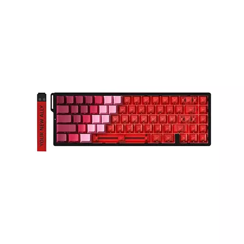 Xinmeng Beat68 RGB Wired Magnetic Switch Keyboard (Red Crystal Transparent)