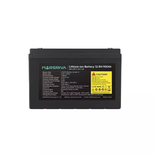 Marsriva MR-LBP12-100-LAR 12.8V /100Ah Bluetooth module for APP Energy Battery - 3