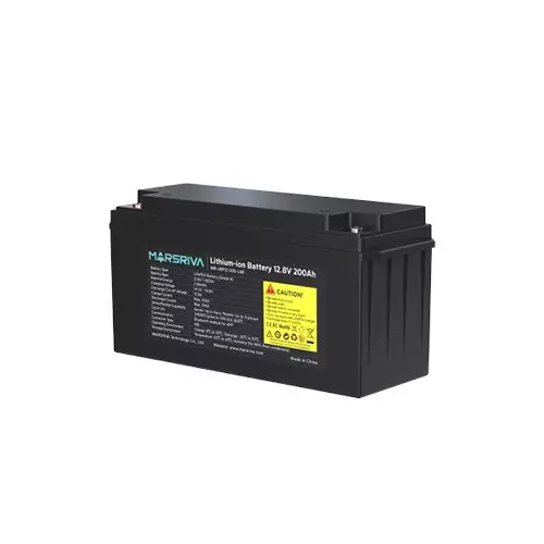 Marsriva MR-LBP12-200-LAR 12.8V /200Ah Bluetooth Module Energy Battery - 1