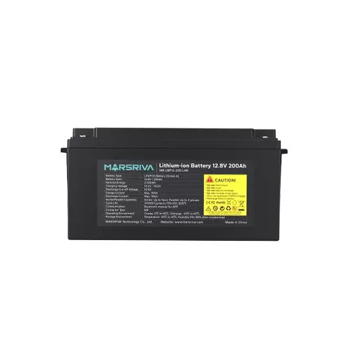 Marsriva MR-LBP12-200-LAR 12.8V /200Ah Bluetooth Module Energy Battery - 3