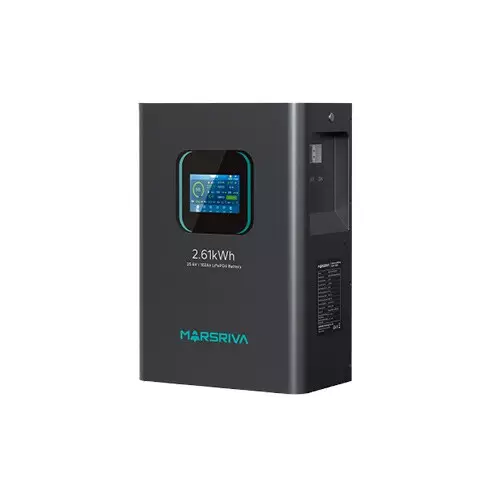 Marsriva MR-LFP24-100-WMD 25.6V / 102Ah LCD Display Energy Battery - 1
